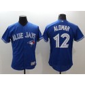 Blue Jays #12 Roberto Alomar Blue Flexbase Authentic Collection Stitched Jersey