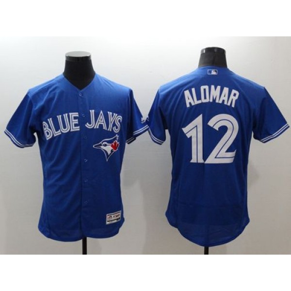 Blue Jays #12 Roberto Alomar Blue Flexbase Authentic Collection Stitched Jersey