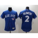 Blue Jays #2 Troy Tulowitzki Blue Flexbase Authentic Collection Stitched Jersey
