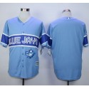 Blue Jays Blank Light Blue Exclusive New Cool Base Stitched Jersey