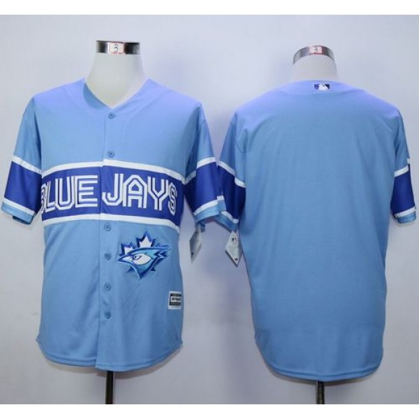 Blue Jays Blank Light Blue Exclusive New Cool Base Stitched Jersey