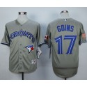 Blue Jays #17 Ryan Goins Grey Cool Base Stitched Jersey