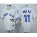 Blue Jays #11 Kevin Pillar White Cool Base Stitched Jersey