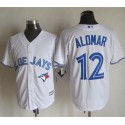 Blue Jays #12 Roberto Alomar White New Cool Base Stitched Jersey