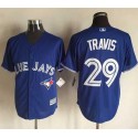Blue Jays #29 Devon Travis Blue New Cool Base Stitched Jersey