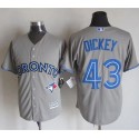 Blue Jays #43 R.A. Dickey Grey New Cool Base Stitched Jersey