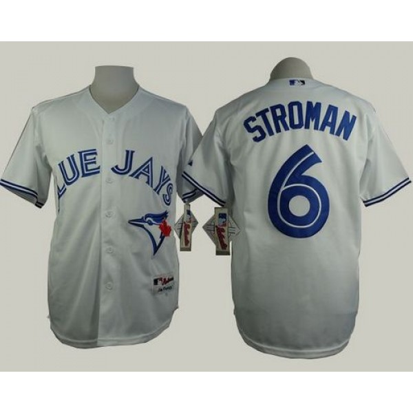 Blue Jays #6 Marcus Stroman White Cool Base Stitched Jersey