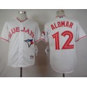 Blue Jays #12 Roberto Alomar White 2015 Canada Day Stitched Jersey