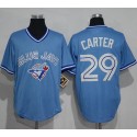 Blue Jays #29 Joe Carter Light Blue Cooperstown Throwback Stitched Jersey