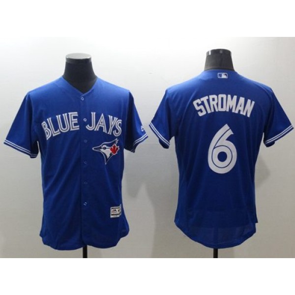 Blue Jays #6 Marcus Stroman Blue Flexbase Authentic Collection Stitched Jersey