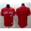 Blue Jays Blank Red Flexbase Authentic Collection Canada Day Stitched Jersey