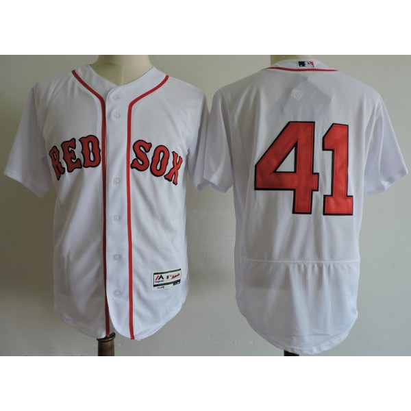 Boston Red Sox #41 Chris Sale White Cool Base Stitched Jersey