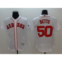 Boston Red Sox #50 Mookie Betts White Flexbase Stitched Jersey
