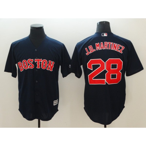 Boston Red Sox #28 J.D. Martinez Navy Cool Base Stitched Jersey