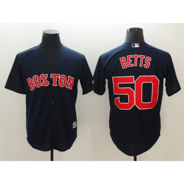 Boston Red Sox #50 Mookie Betts Navy Cool Base Stitched Jersey