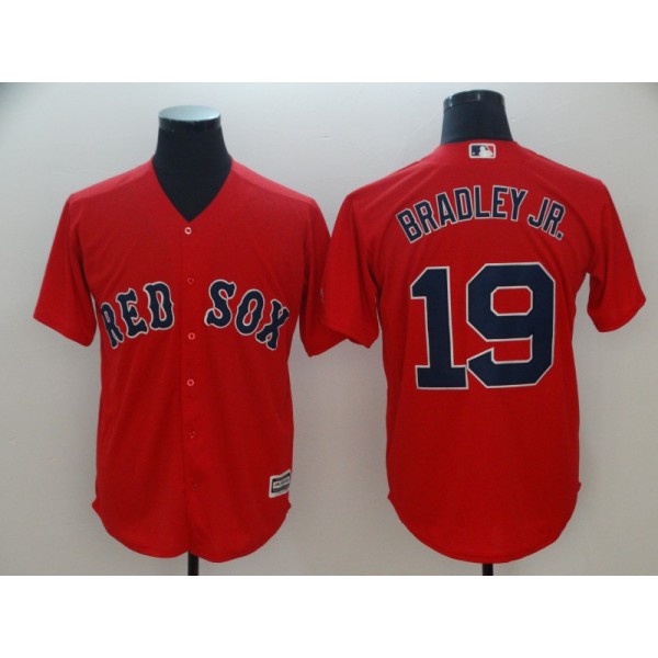 Boston Red Sox #19 Jackie Bradley Jr. Majestic Scarlet Cool Base Player Stitched Jersey