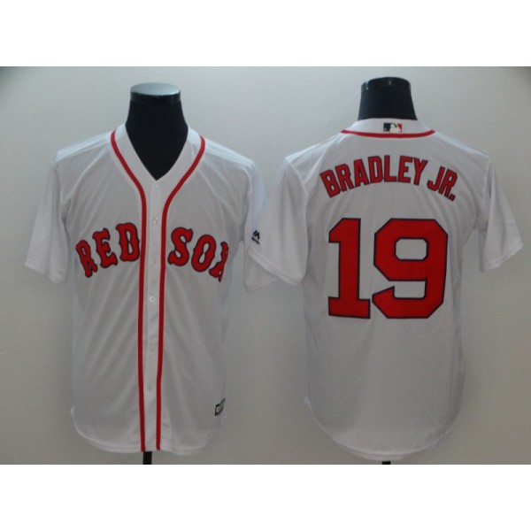Boston Red Sox #19 Jackie Bradley Jr. Majestic White Cool Base Player Stitched Jersey