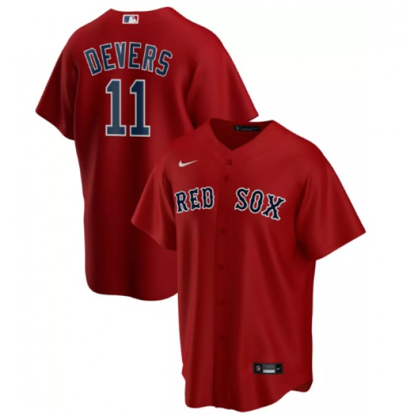 Boston Red Sox #11 Rafael Devers Red Cool Base Stitched Jersey