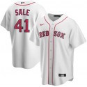 Boston Red Sox White #41 Chris Sale Cool Base Stitched Jersey