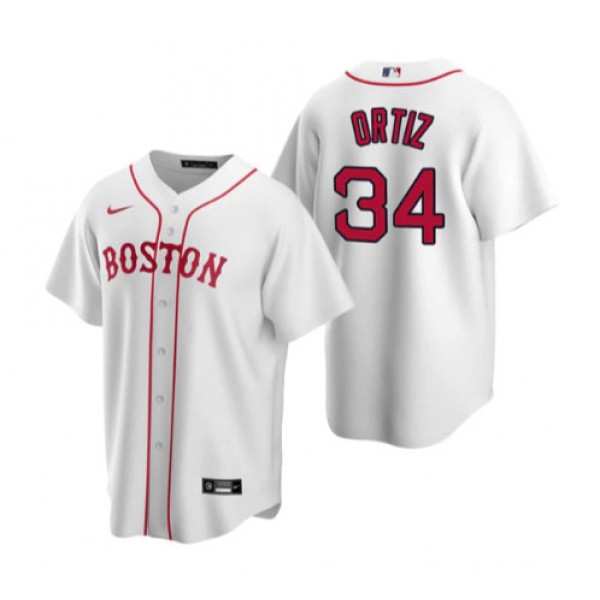 Boston Red Sox #34 David Ortiz White Cool Base Stitched Jersey