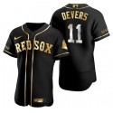 Boston Red Sox #11 Rafael Devers Black Gold Flex Base Stitched Baseball Jersey