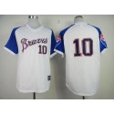 Braves #10 Chipper Jones White 1974 Throwback Stitched Jersey