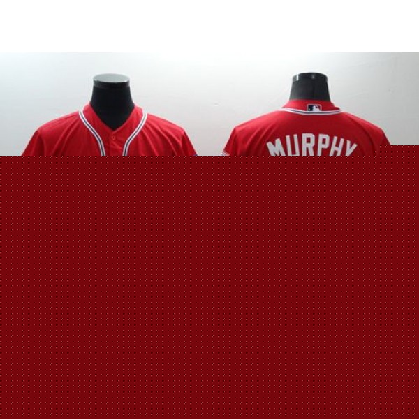 Braves #3 Dale Murphy Red Flexbase Authentic Collection Stitched Jersey
