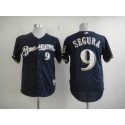Brewers #9 Jean Segura Blue Cool Base Stitched Jersey