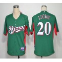Brewers #20 Jonathan Lucroy Green Birrai Cool Base Stitched Jersey