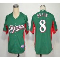 Brewers #8 Ryan Braun Green Birrai Cool Base Stitched Jersey