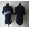 Brewers Blank Blue Cool Base Stitched Jersey