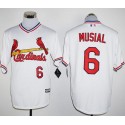 Cardinals #6 Stan Musial White New Cool Base Cooperstown Stitched Jersey