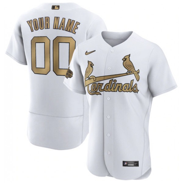 St. Louis Cardinals Active Player Custom White 2022 All-Star Flex Base Stitched Jersey