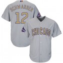 Chicago Cubs #12 Kyle Schwarber World Series Champions Gold Program Cool Base Stitched Jersey
