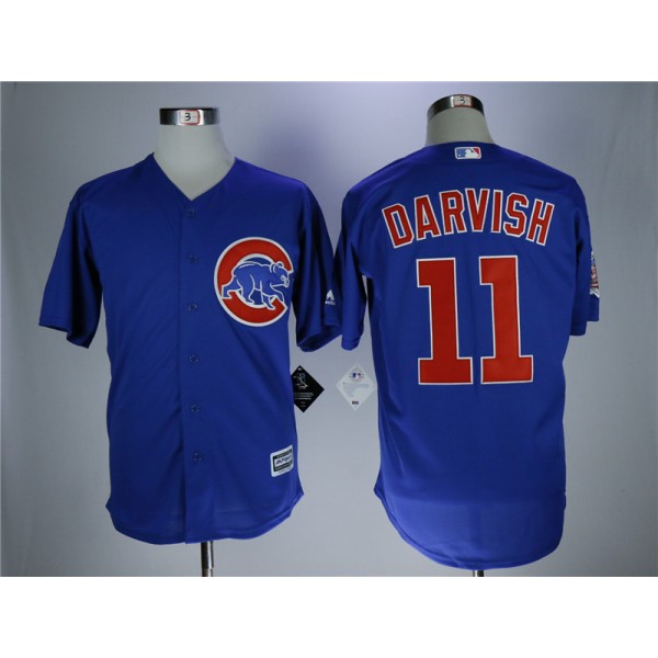 Chicago Cubs #11 Yu Darvish Royal Cool Base Stitched Jersey