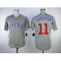 Chicago Cubs #11 Yu Darvish Gray Cool Base Stitched Jersey