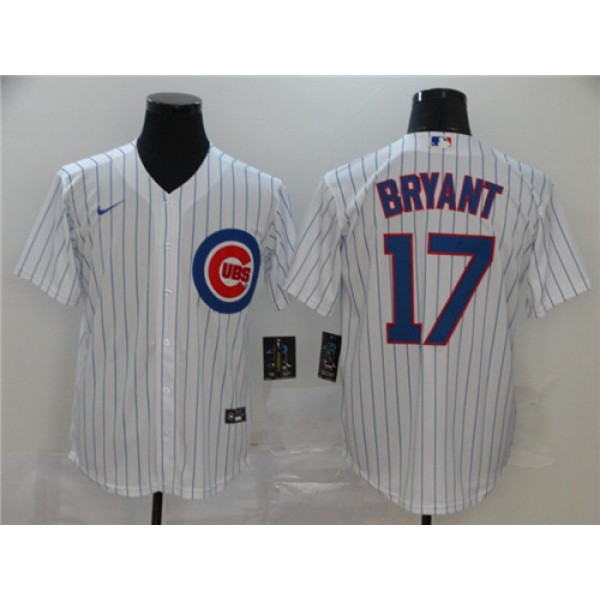 Chicago Cubs #17 Kris Bryant White Cool Base Stitched Jersey