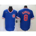 Chicago Cubs #8 Andre Dawson Blue Throwback Cool Base Stitched Jersey