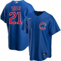 Chicago Cubs Blank #21 Sammy Sosa Blue Cool Base Stitched Jersey