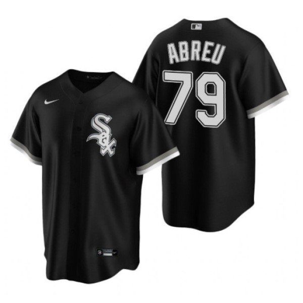 Chicago White Sox #79 Jose Abreu Black Cool Base Stitched Jersey