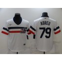 Chicago White Sox #79 Jose Abreu White Cool Base Stitched Jersey