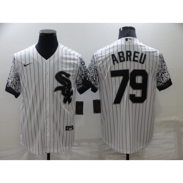 Chicago White Sox #79 Jose Abreu White City Connect Cool Base Stitched Jersey
