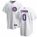Chicago Cubs #0 Marcus Stroman White Cool Base Stitched Baseball Jersey