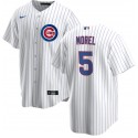 Chicago Cubs #5 Christopher Morel Chicago White Cool Base Stitched Baseball Jersey