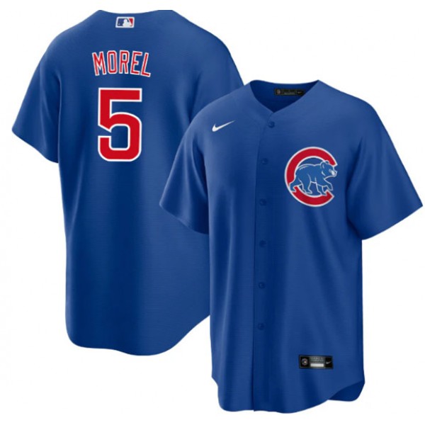 Chicago Cubs #5 Christopher Morel Chicago Blue Cool Base Stitched Baseball Jersey