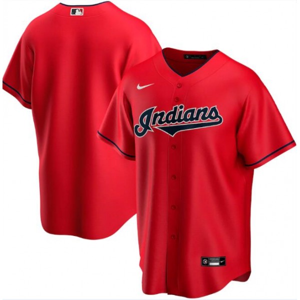 Cleveland Indians Red Cool Base Stitched Jersey