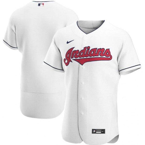 Cleveland Indians White Flex Base Stitched Jersey