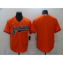 Cleveland Indians Blank Orange Cool Base Stitched Jersey