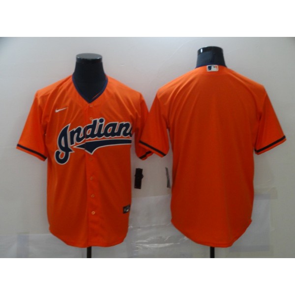 Cleveland Indians Blank Orange Cool Base Stitched Jersey