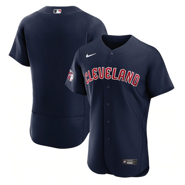 Cleveland Guardians Blank Navy Flex Base Stitched Jersey
